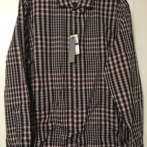 $69 Perry Ellis Portfolio Shirt Check Plaid Button